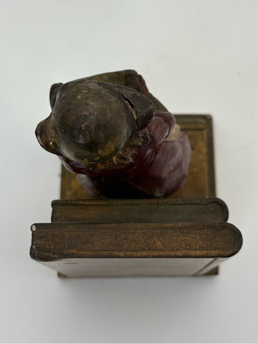 Vintage 1930s Dutch Girl Figurine Bookend by Armor Bronze - Picture 7 of 12